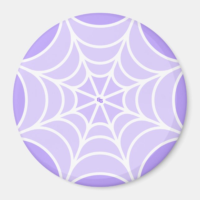 Purple Spider Web Magnet (Front)