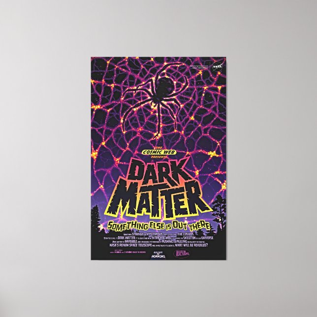 Purple Spider Web Universe Canvas Print (Front)