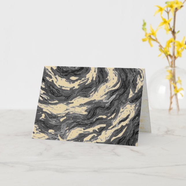 Purple Spiral Galaxy Card (Yellow Flower)