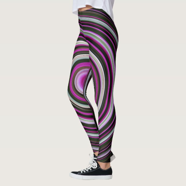 purple spiral leggings (Left)