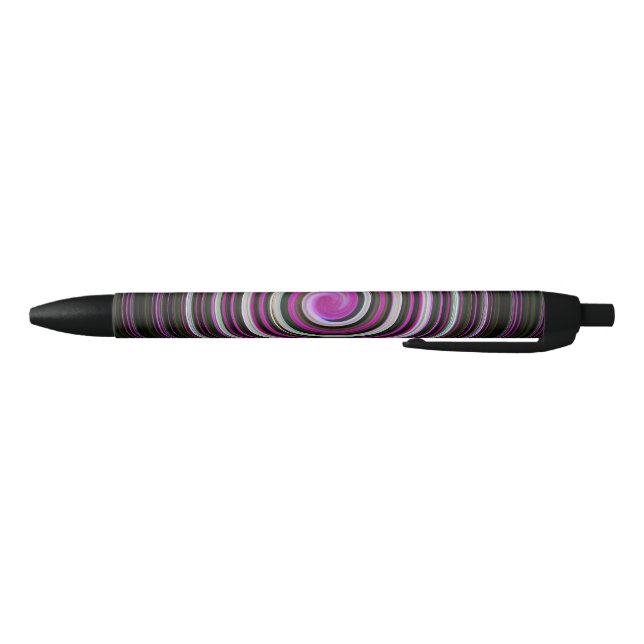 Purple spiral pattern black ink pen (Bottom)