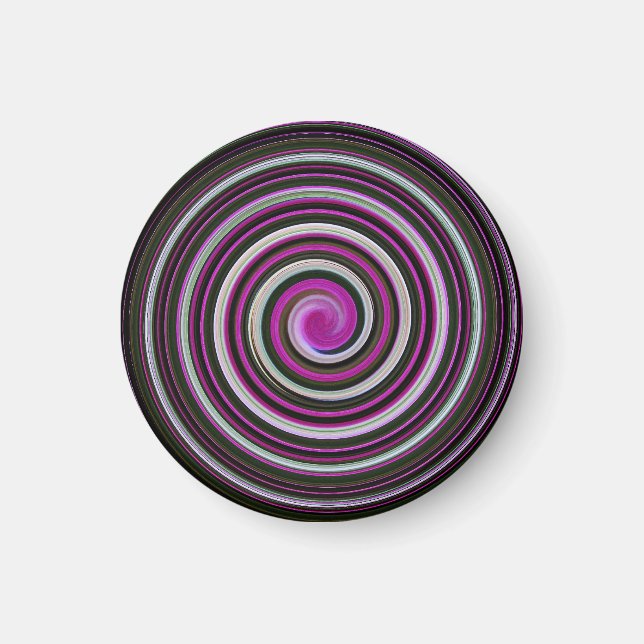 Purple spiral pattern magnet (Front)