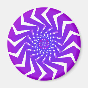 Purple Spiral Pattern: Vector Art: Magnet
