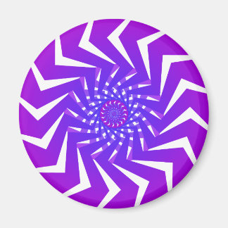 Purple Spiral Pattern: Vector Art: Magnet