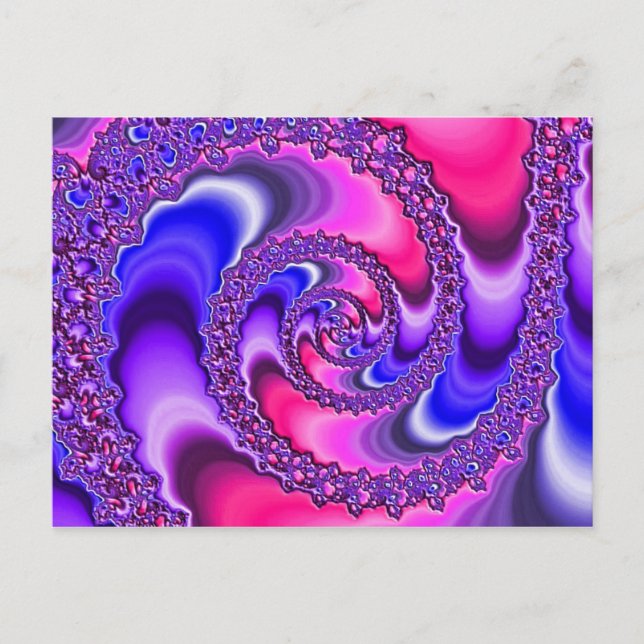 Purple Spiral Postcard (Front)