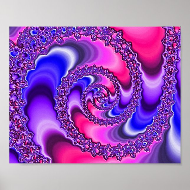 Purple Spiral Poster (Front)