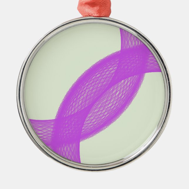 purple spiritual fulfilment metal tree decoration (Front)