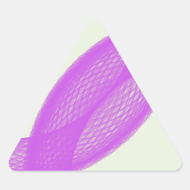 purple spiritual fulfilment triangle sticker (Front)