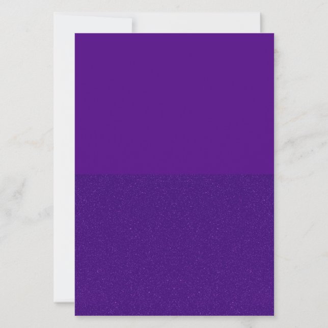 Purple Split Glitter Invitation – Customisable (Front)