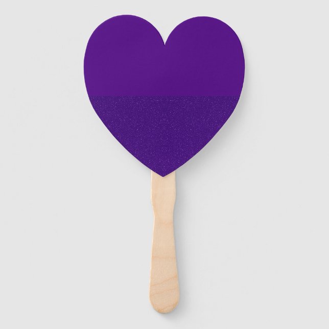 Purple Split-Texture Heart Paddle Fan – Customise (Front)