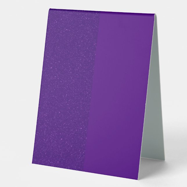 Purple Split Texture Table Tent Sign – Customise (Front)