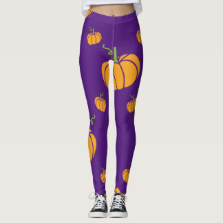 Purple Spooky Halloween Leggings
