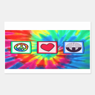 Purple Sport Shooting Rectangular Sticker