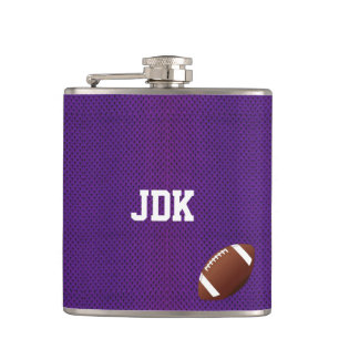 Purple Sports Jersey Football Flask