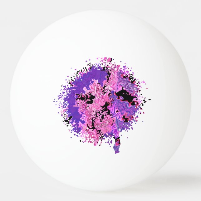 Purple Spot Ping Pong Ball (Front)