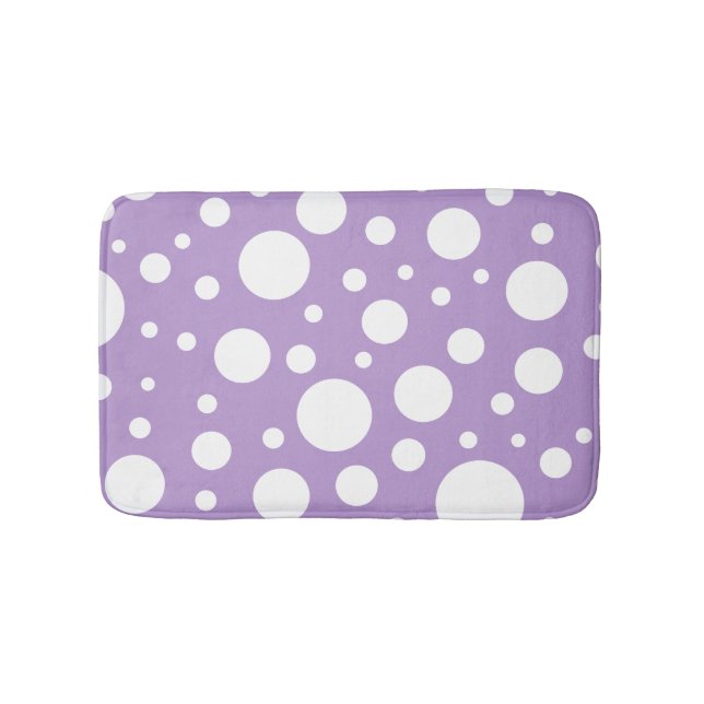 Purple Spots Bath Mat (Front)