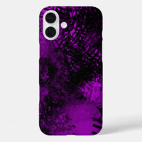 Purple Spray Paint Effect iPhone 16 Case