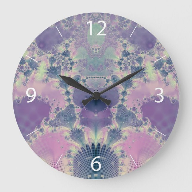 Purple Spring Large Clock (Front)