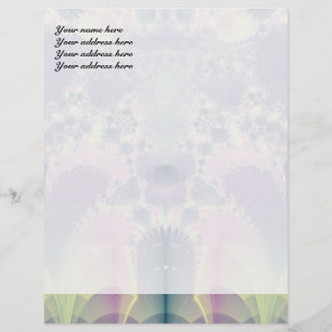 Purple Spring Personalised Letterhead