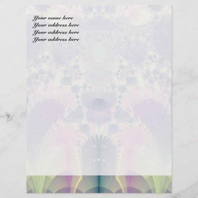 Purple Spring Personalised Letterhead (Front)