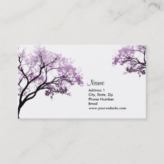 Purple Spring Trees Business Cards