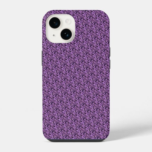 Purple square  iPhone case (Back)