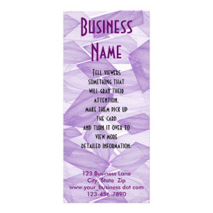 Purple Squares Rack Card