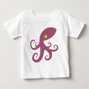 Purple Squid Baby T-Shirt