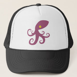 Purple Squid Trucker Hat