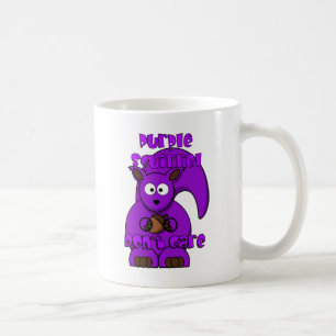 Purple Squirrel Don't Care Coffee Mug