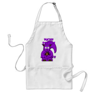 Purple Squirrel Don't Care Standard Apron