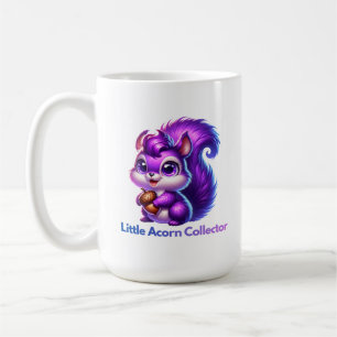 Purple Squirrel with Acorn Coffee Mug