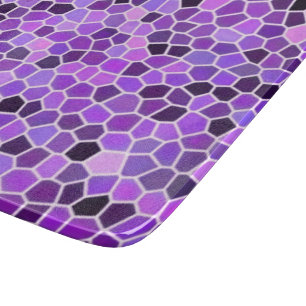 Purple stained glass cutting board