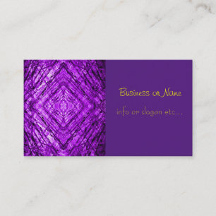 Purple Stained Glass kaleidoscope Texture Business Card