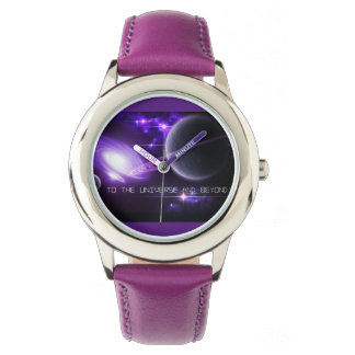 Purple Stainless Steel Kids Watch-Universe & Beyon Watch