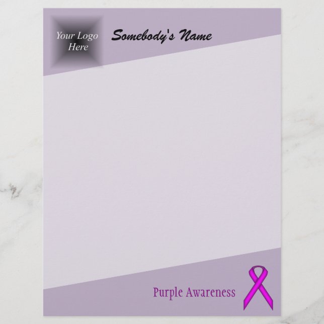 Purple Standard Ribbon by Kenneth Yoncich (Front)