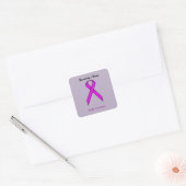 Purple Standard Ribbon by Kenneth Yoncich Square Sticker (Envelope)