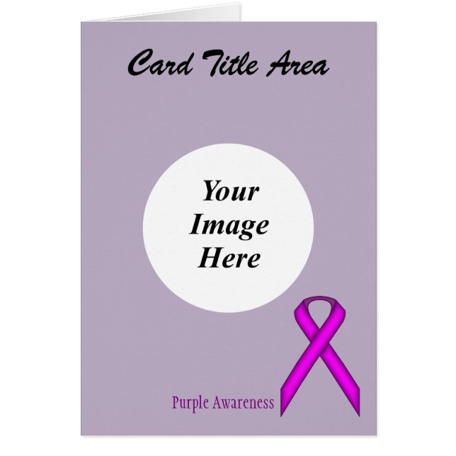 Purple Standard Ribbon Template by Kenneth Yoncich (Front)