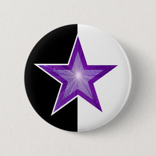 Purple Star button black white