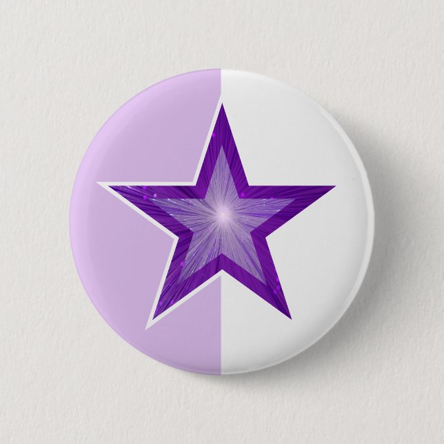 Purple Star button pale purple white (Front)