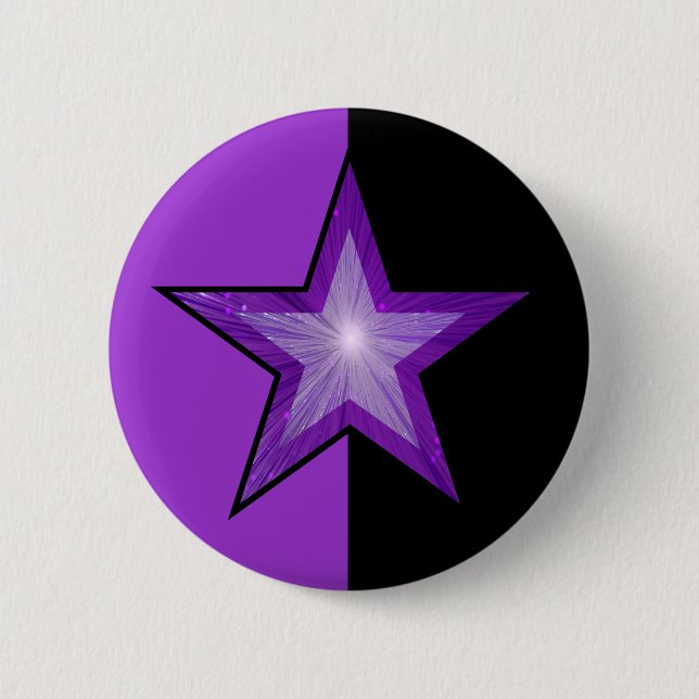 Purple Star button purple black (Front)