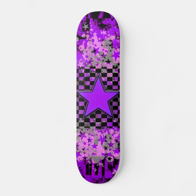 Purple Star Custom Skateboard (Front)