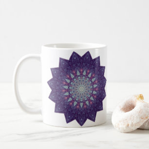 Purple Star Mandala Coffee Mug
