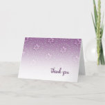 Purple Star of the David Damask Thank You<br><div class="desc">Bar Mitzvah and Bat Mitzvah invitation sets designed by Umua. Printed and shipped by Zazzle or its partners.</div>