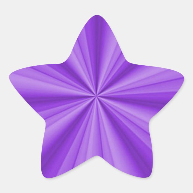 Purple Star Optical Illusion Star Sticker (Front)