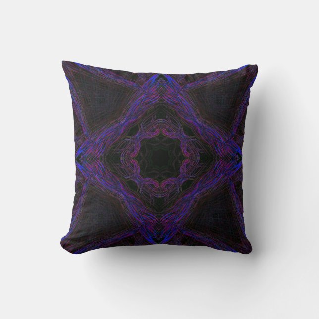 Purple star pattern cushion (Front)