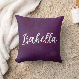 Purple star sky cushion