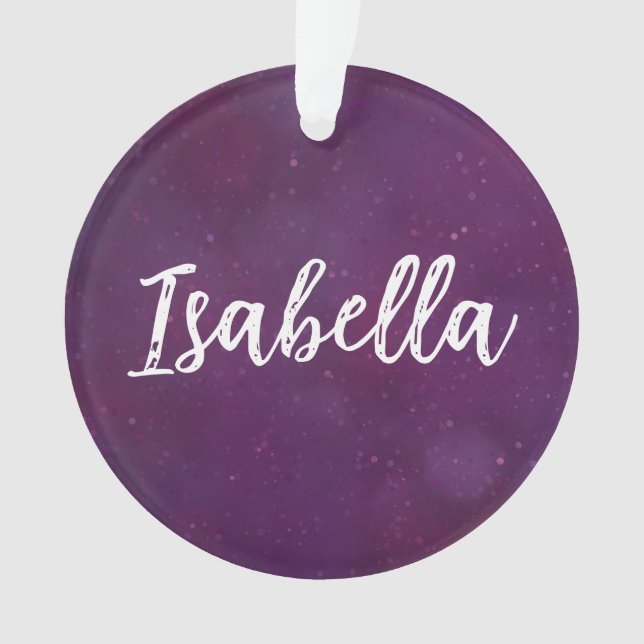 Purple star sky ornament (Front)