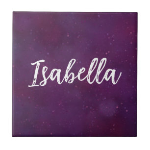 Purple star sky tile