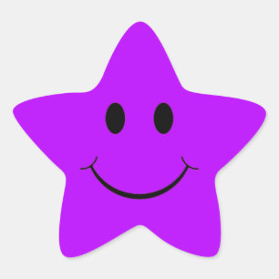 Purple Star Stickers